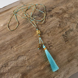 aqua buddha necklace