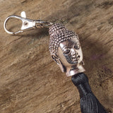black buddha tassel necklace