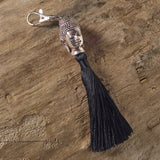black buddha tassel necklace