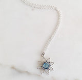 Starlight Choker Necklace - Blue Topaz