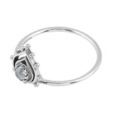 Sunset Ring - Rainbow Moonstone