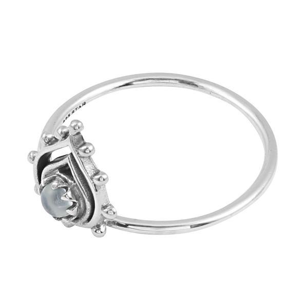Sunset Ring - Rainbow Moonstone