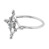 Moroccan Star Ring - Rainbow Moonstone