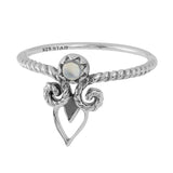 Sumptuous Ring - Rainbow Moonstone