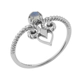 Sumptuous Ring - Rainbow Moonstone