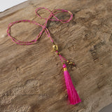 Classic Buddha Necklace (Pink)