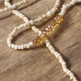 Buddha Tassel Necklace (Cream)