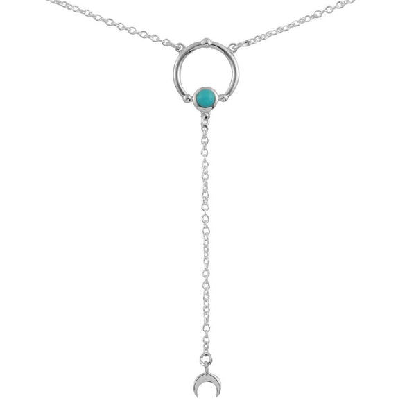 Sputnik Moon Turquoise Necklace by Dara