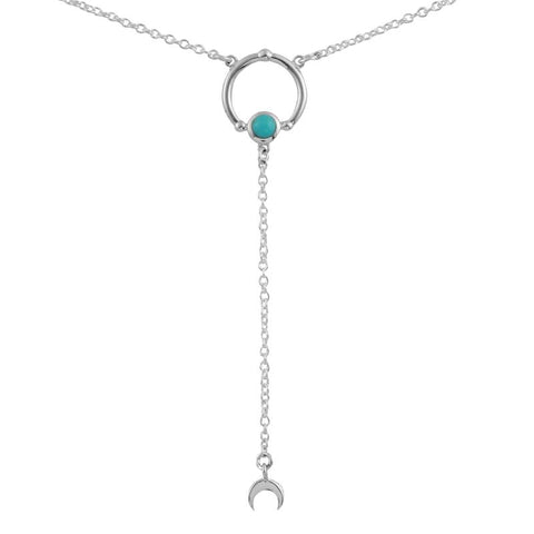 Sputnik Moon Turquoise Necklace by Dara