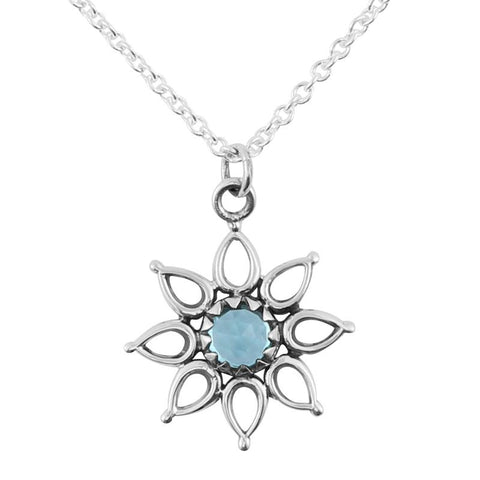 Starlight Choker Necklace - Blue Topaz